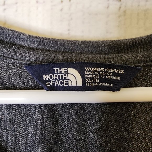 The North Face Dark Gray Short Sleeve Sweatshirt Kangaroo Pocket..size XL - Picture 3 of 10